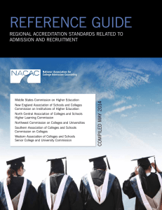 Reference Guide: Regional Accreditation