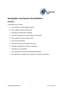 Immigration and Asylum Accreditation Scheme
