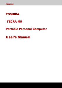 User`s Manual - Toshiba Canada