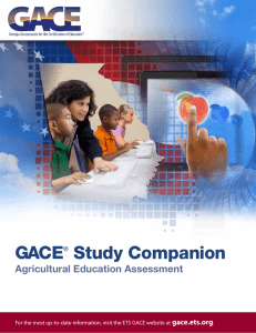GACE Agricultural Education Assessment Study Companion