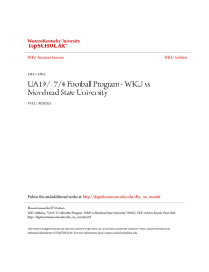 UA19/17/4 Football Program-WKU vs Morehead State University