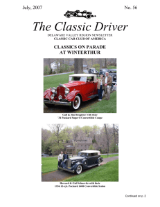 The Classic Driver - dvrccca.org - Delaware Valley Region