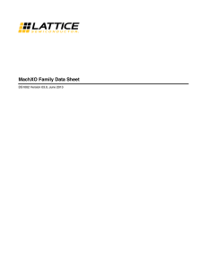 DS1002 - MachXO Family Data Sheet (v.02.8)
