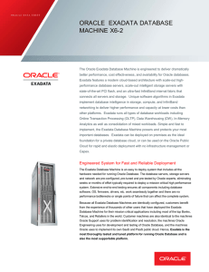 Data sheet: Oracle Exadata Database Machine X6