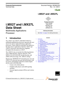 i.MX27 and i.MX27L Data Sheet
