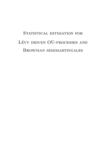 Statistical estimation for Lévy driven OU-processes and