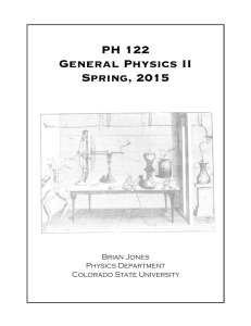 PH 122 Syllabus, Spring 2015 - Little Shop of Physics