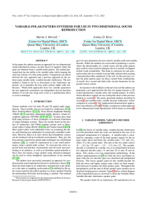 VARIABLE-POLAR PATTERN SYNTHESIS FOR USE IN TWO