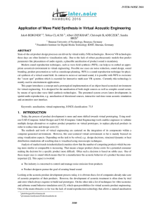 Application of Wave Field Synthesis in Virtual Acoustic