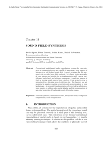 SOUND FIELD SYNTHESIS