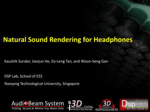 Natural Sound Rendering for Headphones