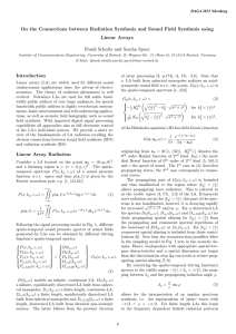 On the Connections between Radiation Synthesis and Sound Field