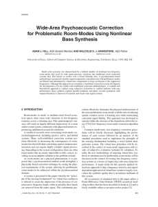 Wide-Area Psychoacoustic Correction for Problematic