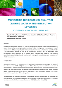 Monitoring microbiological quality of drinking water AP metry G2