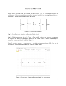 Tutorial #3: RLC Circuit