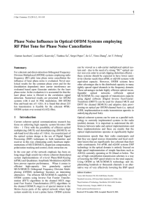 Phase Noise Influence in Optical OFDM Systems employing RF Pilot