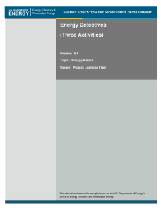Energy Detectives (3 Activities)