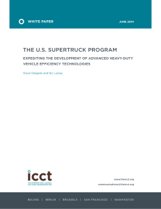 The US SuperTruck Program: Expediting the development of