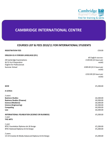 cambridge international centre - study