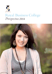 Royal Business College Prospectus2014