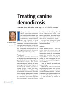 Treating canine demodicosis