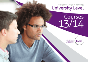 to our prospectus for university level courses