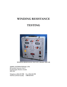 winding resistance testing