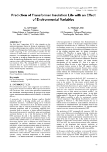 Prediction of Transformer Insulation Life with an Effect of