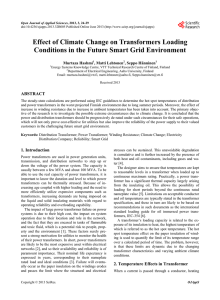 Effect of Climate Change on Transformers Loading Conditions in the