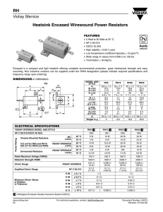 Heatsink Encased Wirewound Power Resistors RH