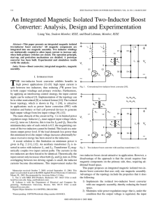 An Integrated Magnetic Isolated Two