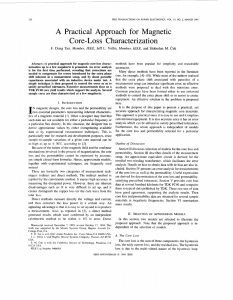 A practical approach for magnetic core-loss characterization