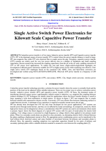 Single Active Switch Power Electronics for Kilowatt Scale