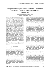 Analysis and Design of Power Electronic Transformer