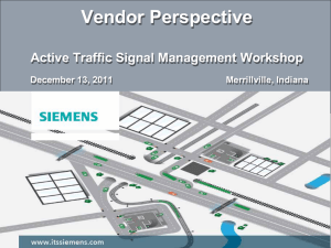 Vendor Perspective: Active Traffic Signal - Purdue e-Pubs