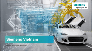 Siemens Vietnam © Siemens Vietnam 2016. All rights