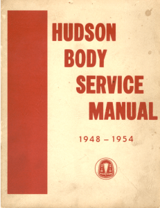 1948-1954 Hudson Body Service Manual