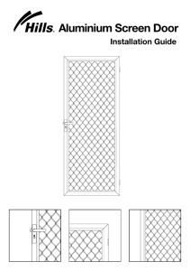 Screen Door Installation Guide