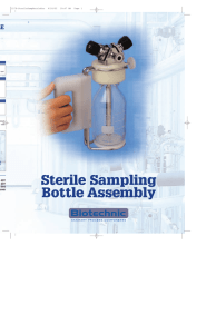 Sterile Sampling Bottle Assembly