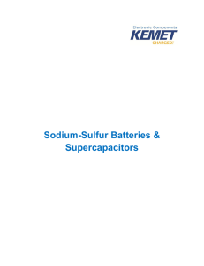 Sodium-Sulfur Batteries and Supercapacitors