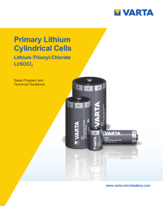 HANDBOOK Primary Lithium Cylindrical Series (english)