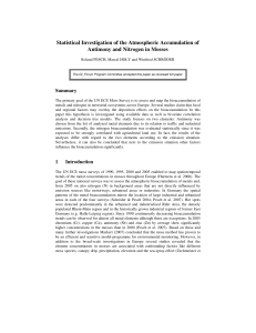 Statistical Investigation of the Atmospheric Accumulation of