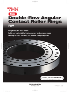 Double-Row Angular Contact Roller Rings RW