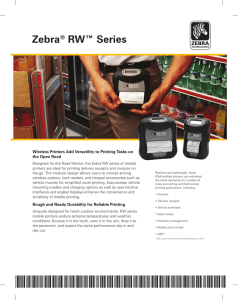 Zebra® RW™ Series