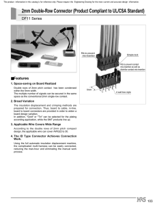 2mm Double-Row Connector (Product Compliant to UL/CSA