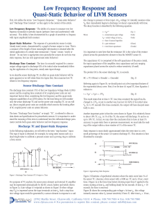 Low Frequency Response and Quasi-Static Behavior of LIVM Sensors