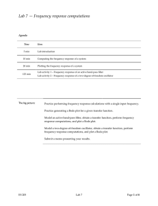 Lab 7 — Frequency response computations - Rose