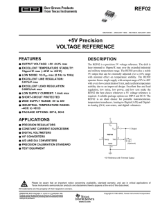 REF02: +5V Precision Voltage Reference (Rev. B)