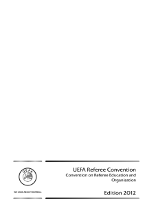UEFA Convention on Referee Education and Organisation