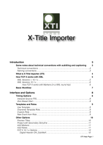 X-Title Importer